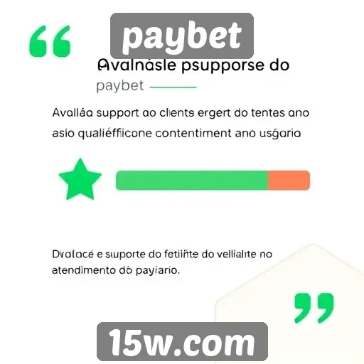 Suporte ao cliente do paybet avaliado