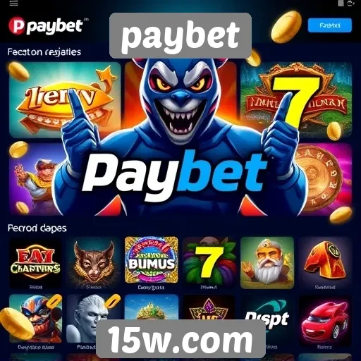 Variedade de jogos disponíveis na plataforma Paybet